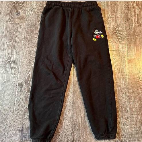 Disney BLACK  SWEATPANTS WOTH MICKEY LOGO