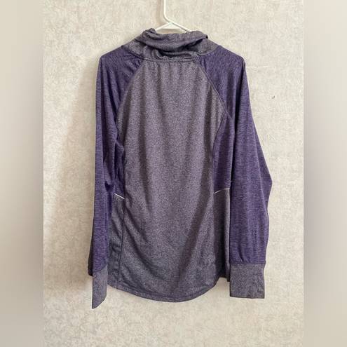 Avia  women's large long sleeve purple athletic top