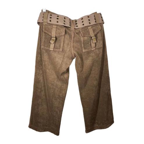 Juicy Couture RARE  Cargo Terry Capri Pants Brown Petite NWT Y2K 2007 Collection