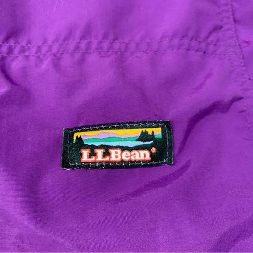 L.L.Bean Vintage  1/2 Zip Rain Coat Windbreaker Hooded Jacket Unisex Size XL