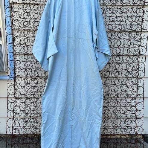 Vintage Blue  Asian box sleeve kaftan monk robe purple ombré