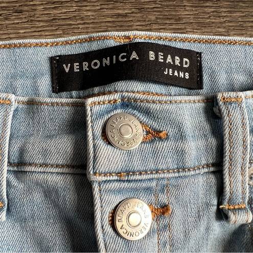 Veronica Beard  Debbie 10" Skinny High Rise Jeans in Air Wash Size 26 Light Wash