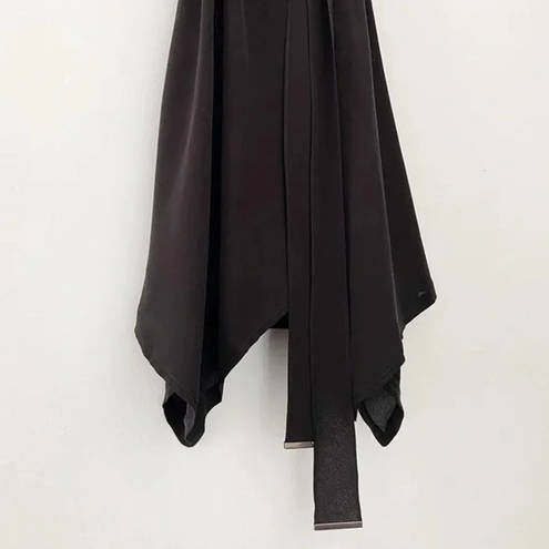 ALLSAINTS Odessa Crossover Waist Tie Dress Black Size S Retail $228