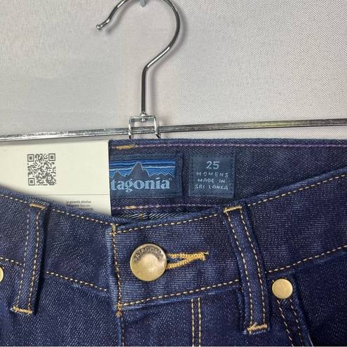 Patagonia  Dark Blue Wash Low Rise Straight Leg Jeans 25