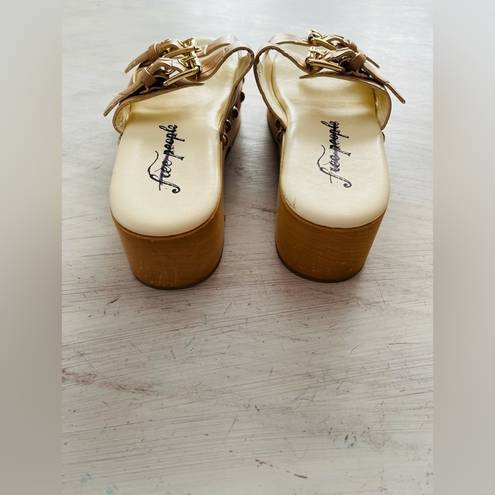 Free People Fiona Buckle Clogs Size 37 EUC $168