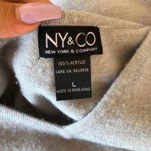 Krass&co NY &  Grey Comfy Casual Basic Large Sweater