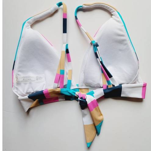 Raisin's  Belle Mar Miami Tie Back Bikini Swim Top Multi Medium