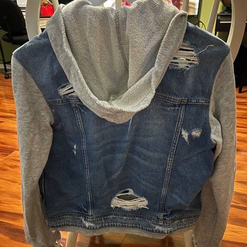 American Eagle  Jean Jacket Grey Sleeves