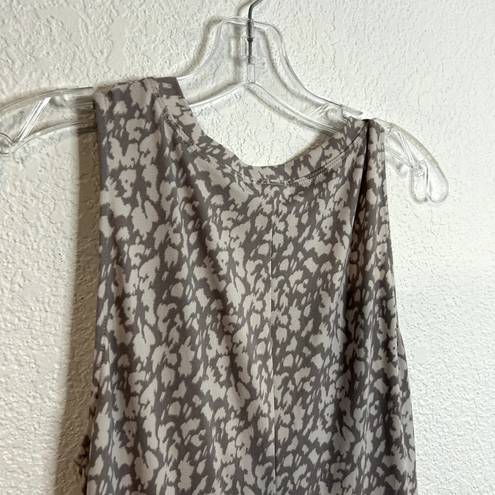 Stitch Fix Nine Britton Abigail Knit Fitted Dress Womens Size Large Taupe Gray White NWT