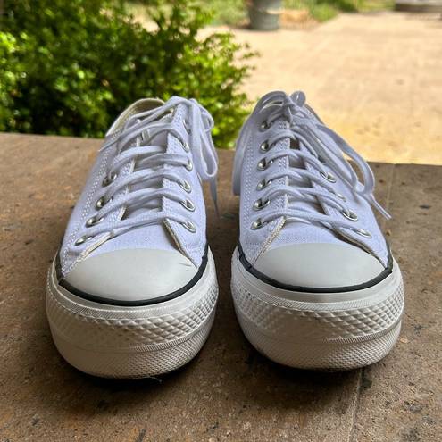 Converse Women’s  Chuck Taylor All Star Lift White Platform Sneakers