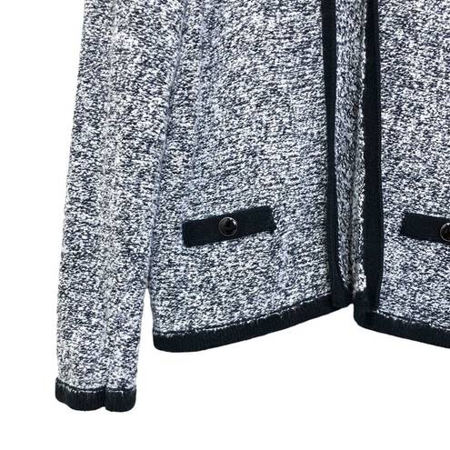 Studio Works  Boucle Coatigan Open Cardigan Marl Contrast Work Office Neutral L