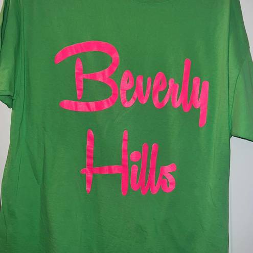 Sweet Claire Beverly Hills Oversized Graphic T Shirt