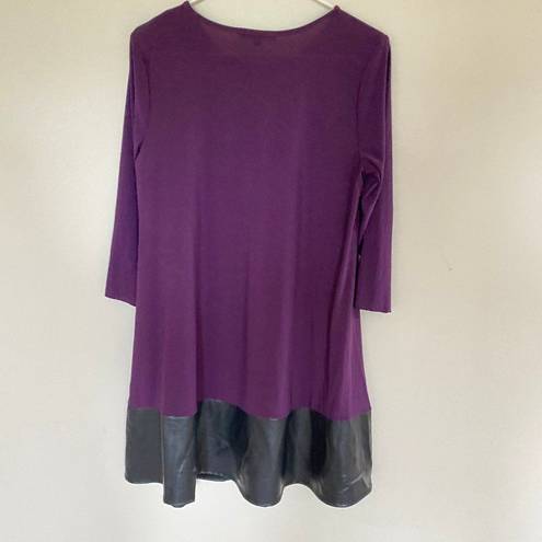 Tiana B  Colorblock Mini Shift Dress Purple Black Size 12