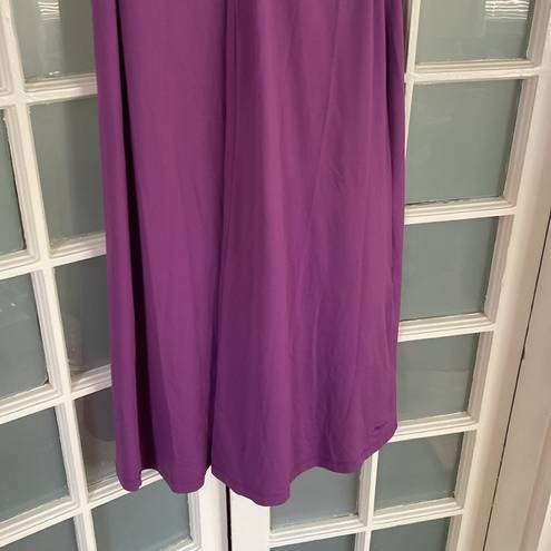 Patagonia Purple Seabrook Bandha Twist Front V-Neck Hiking Activewear Dress Sz L