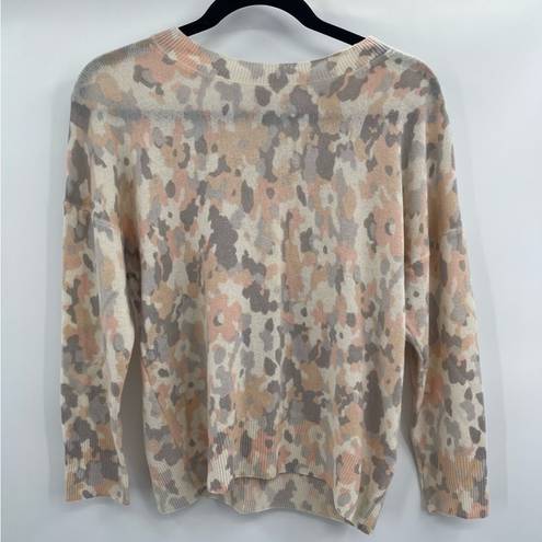 Equipment Femme 100% Cashmere Oversized Sweater Size Small Pastel Camo xs