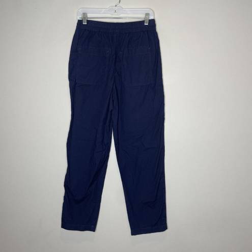 Anthropologie NWT Maeve  Tenley Twill Track Pant Joggers Navy Size Small