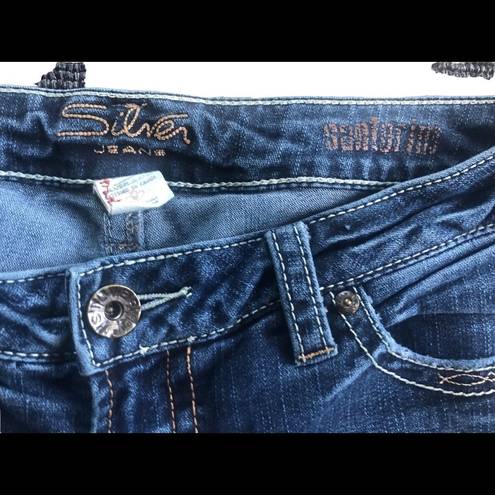 Silver Jeans Silver Santorini Cropped Stretch Jean 30X26 Wash Mid Rise FALL BTS