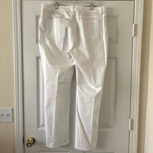 Talbots Size 16  White Heritage Fit Straight Leg Jeans