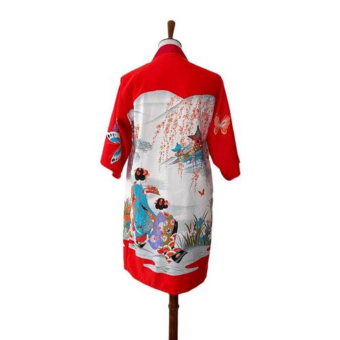 Joli Vintage Japan Kimono Robe Red Size undefined