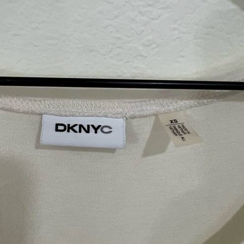 DKNY  Ivory White Asymmetrical Tank Top Size XS New