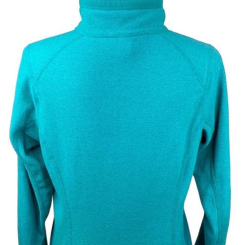 The North Face  Teal Fleece 1/4 Zip Pullover Top ~ Jacket ~ Women's Size LARGE