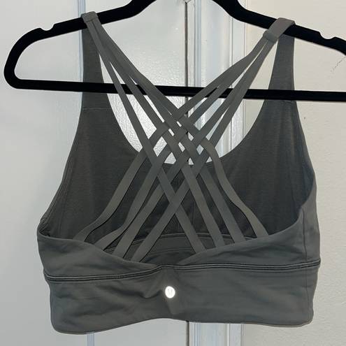 Lululemon Strappy Sports Bra Green Size 10 (M) Band Size 34-36