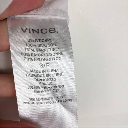 Vince  Silk Sleeveless Blouse Tank Top Shell Gray Light Purple Size Small