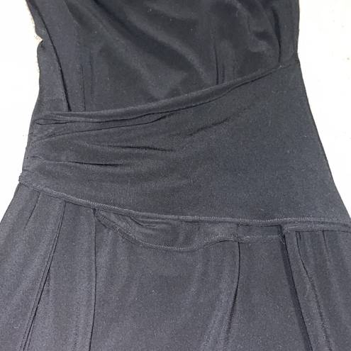 Laundry by Shelli Segal black one shoulder dress