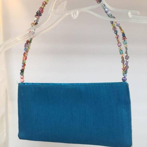 Vintage Sasha turquoise beaded purse bag