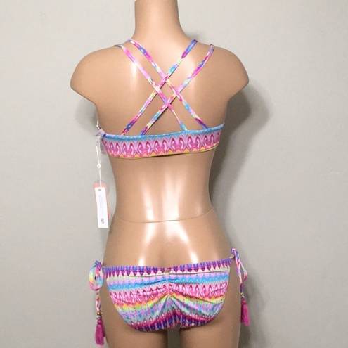 PilyQ  Modeea bikini with reversible top. S-top/M-bottom. NWT