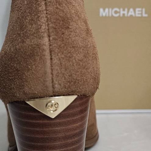 Michael Kors MICHAEL  Women’s Lottie Suede Bootie - Size 7 M   CAROB  40FLTHEES