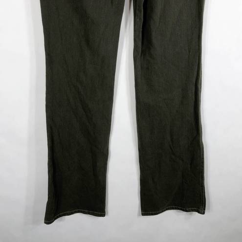 Coldwater Creek  Womens Size 4 Jeans Green Flare Leg High Rise Stretch Pants 1380