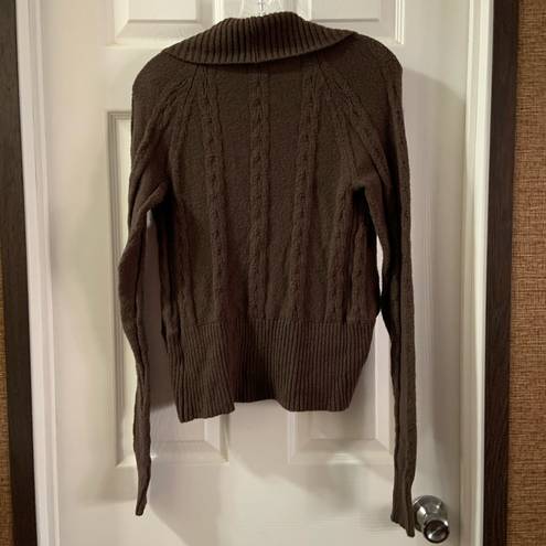 Maurice's Maurice’s Brown Knit Longsleeve Short Cardigan S