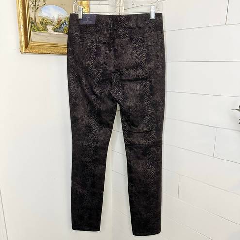 NYDJ  Evie Pull On Leggings Metallic Snake NWT Size 2