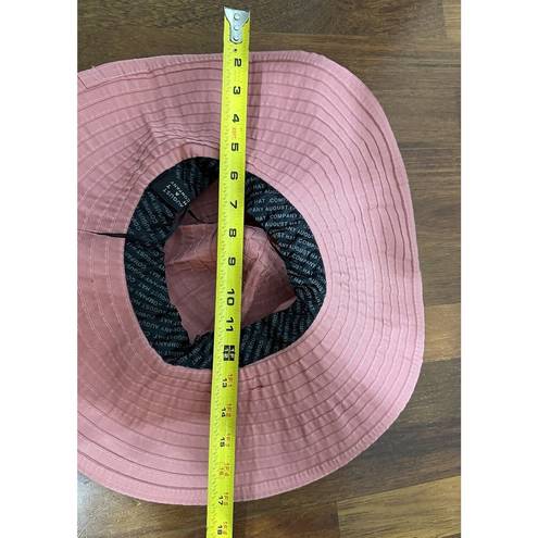 Pacific&Co August Hat  Packable Sun Beach Garden Hat Pink Polyester Wide Brim