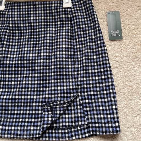 Wild Fable Blue plaid pencil skirt