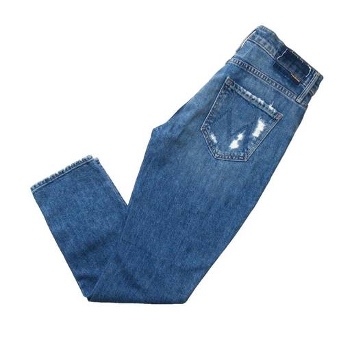 NWT Mother Mid Rise Fly Cut Dazzler Ankle in Walking On Stones Ankle Jeans 28