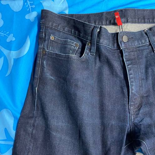 Uniqlo UJ  Dark Blue Jeans skinny fit tapered 34