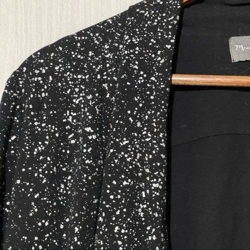 Michael Stars  Draped Black Sparkle Long Sleeve Cardigan Medium