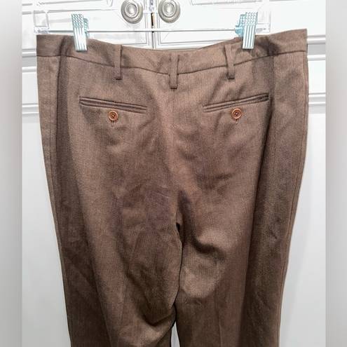 Brooks Brothers  Women’s Catherine fit brown wool dress pants size 12