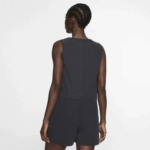 Nike Women’s Sportswear Icon Clash Romper Black Pink Zipper / Size S