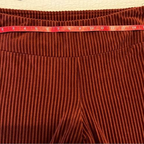 No Bo  Pull On Flare Pants Textured Burnt Orange
Wide Leg Woman's Pants size L