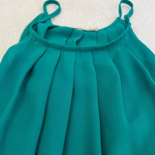 Lush Clothing High Neck Green Dress