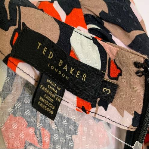 Ted Baker  Skiala Wrap Front Printed Mini Dress Size 8 NWT