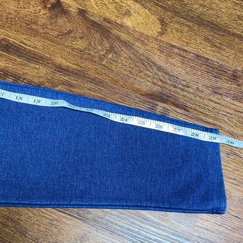 A New Day Blue Indigo Faux Denim Jean Stretchy Leggings