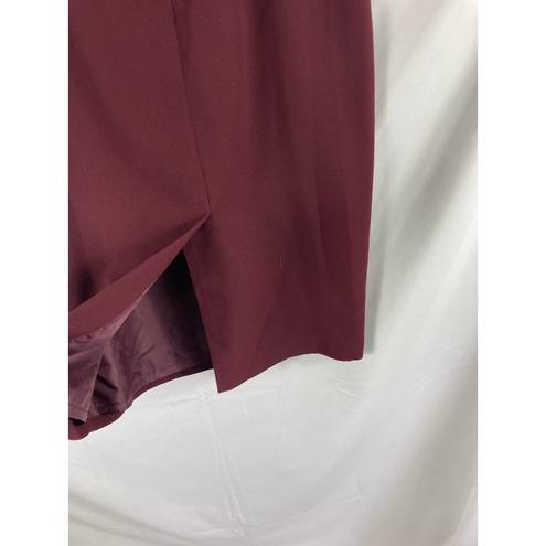 Cato  Maroon Pencil Skirt Size 12