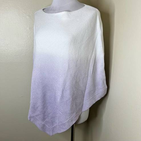 Barefoot Dreams NWT  Ocean Breeze Poncho Ombre Violet Cozy Chic Ultra Lite Winter