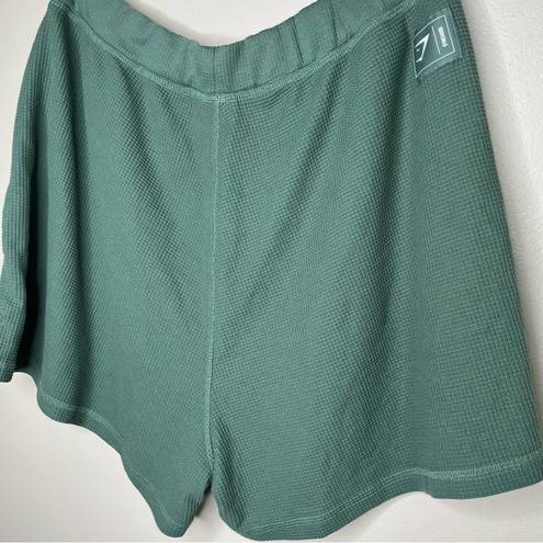 Gymshark  Green Waffle Knit Shorts Size XXL