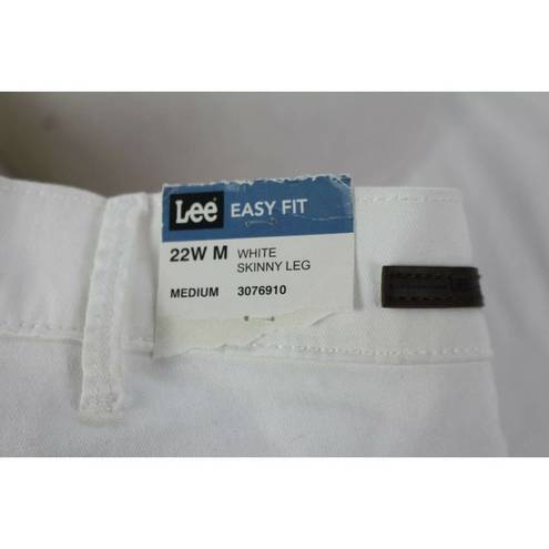 Lee ladies  Dungarees white jeans size 22W