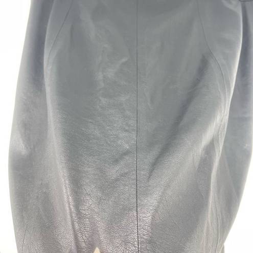 n:philanthropy  Women's Vegan Leather Skirt Mini Zip Closure Straight Black Large
